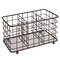 mDesign Metal Wire Kitchen Cutlery/Utensil Storage Bin, 3 Sections